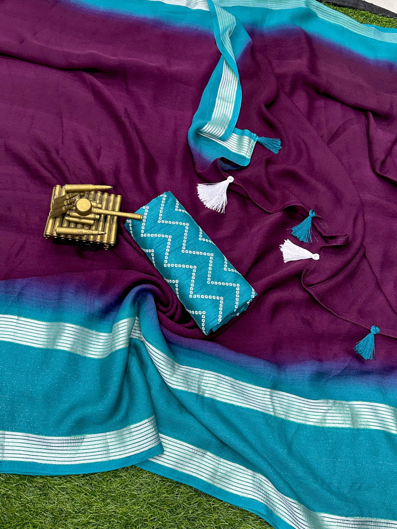 Beautiful Designer Mysha Chiffon Saree