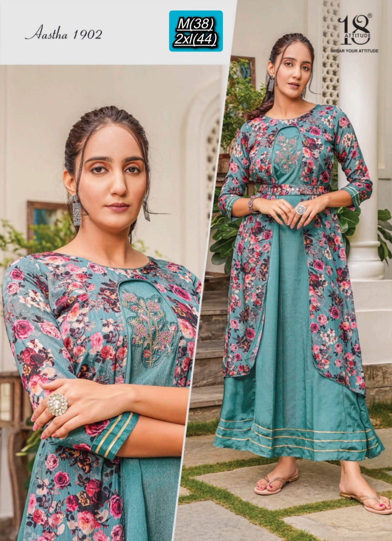 18 Attitude Aastha Vol 19 Deasigner Party Wear Gowns