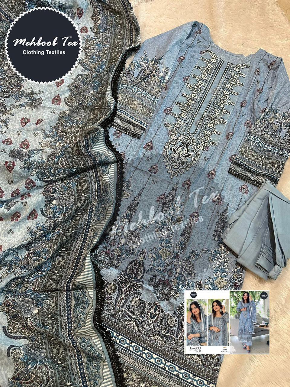 Mehboob Tex 1172 Tawakkal Vol 1 Pakistani Suits (545x2)