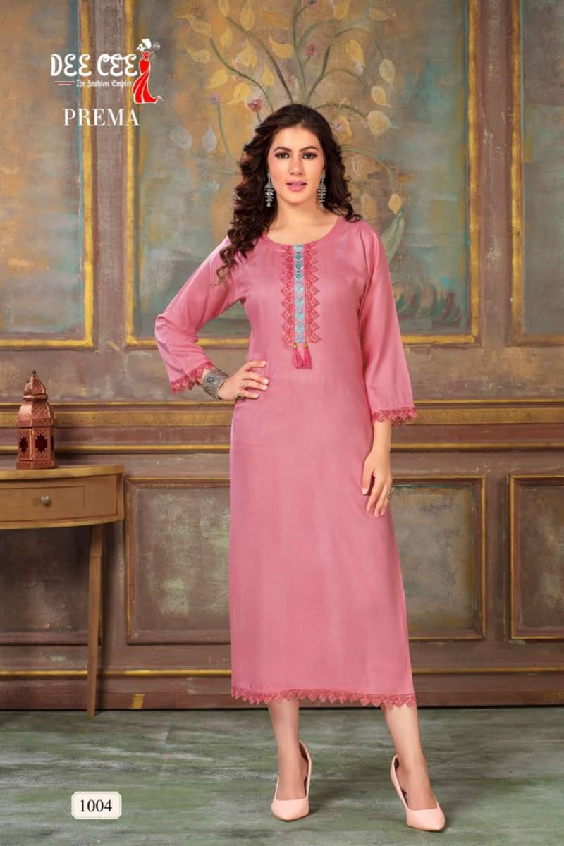 Prema Deecee 1001-1006 Series Latest Designer Kurti Set (325x06).