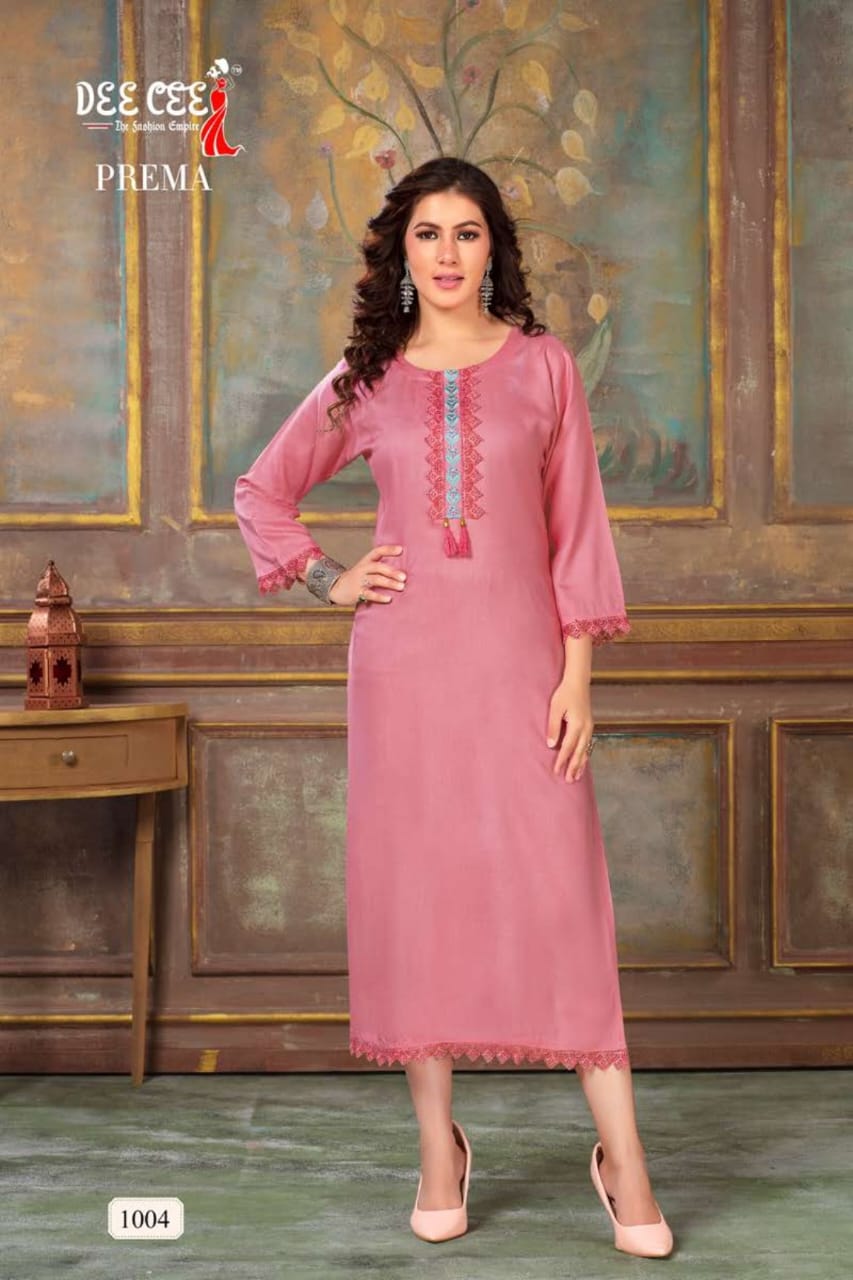 Prema Deecee 1001-1006 Series Latest Designer Kurti Set (325x06).