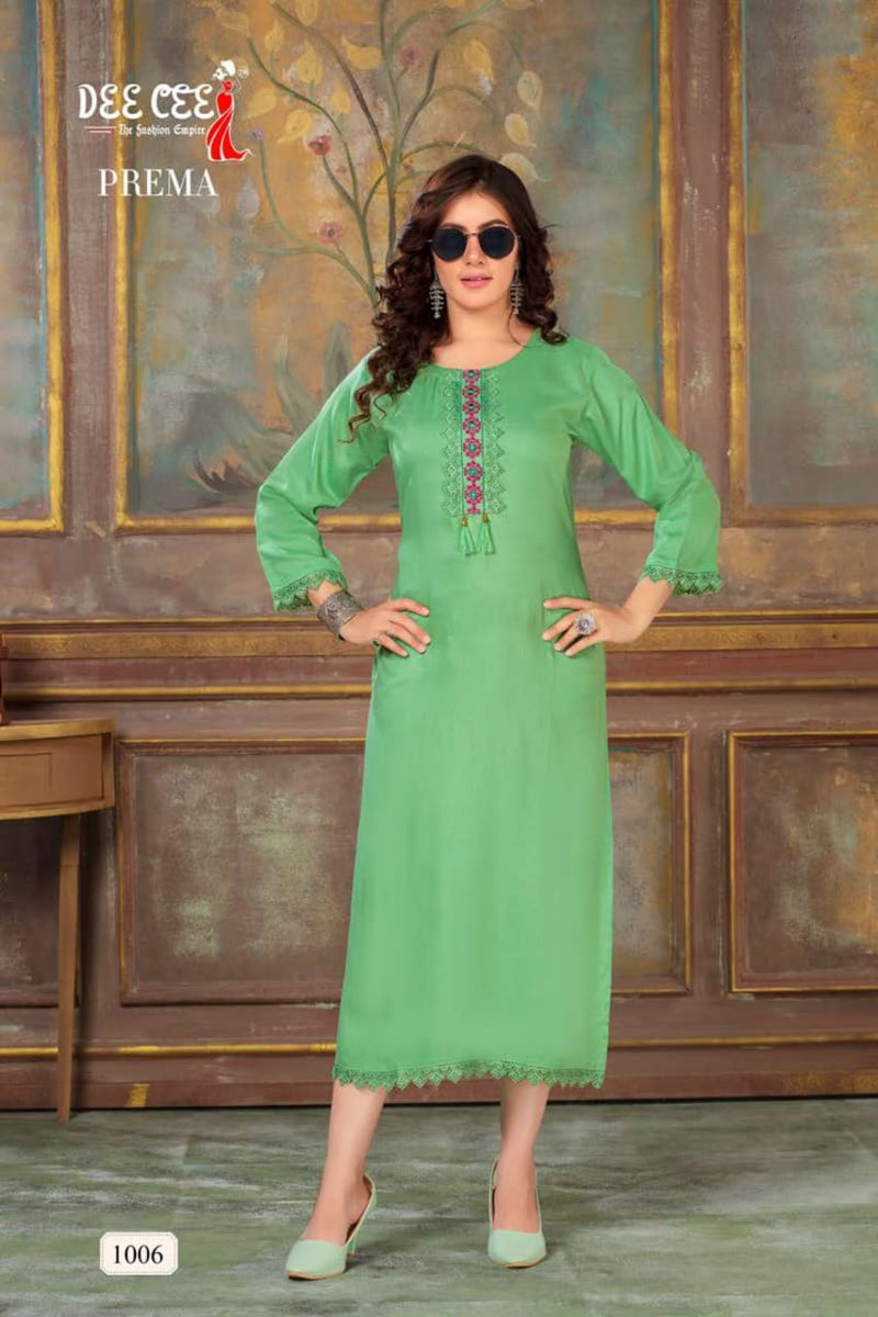Prema Deecee 1001-1006 Series Latest Designer Kurti Set (325x06).