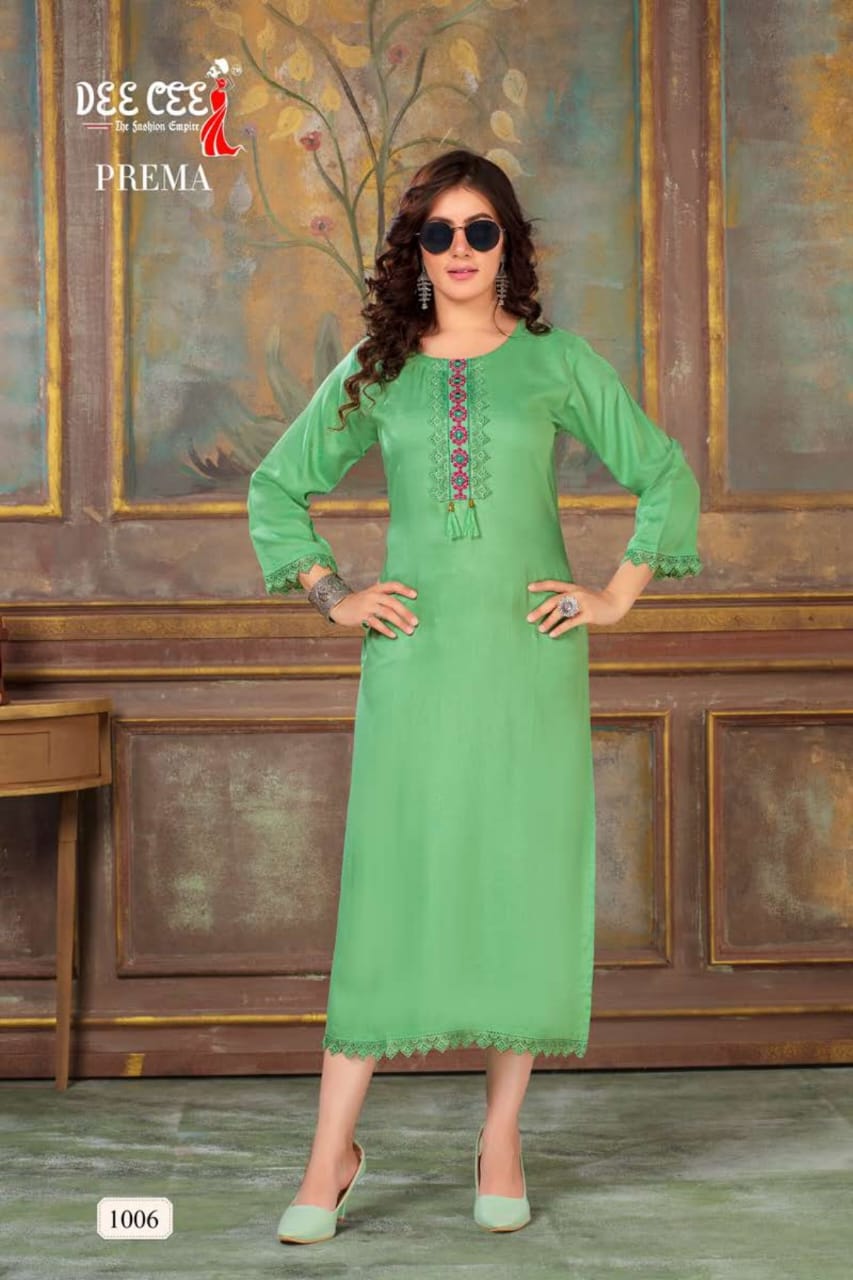 Prema Deecee 1001-1006 Series Latest Designer Kurti Set (325x06).