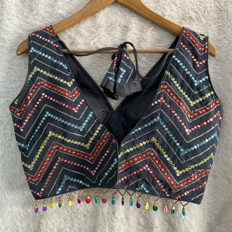 New Year Special Traditional Heavy Fox Georgette Blouse