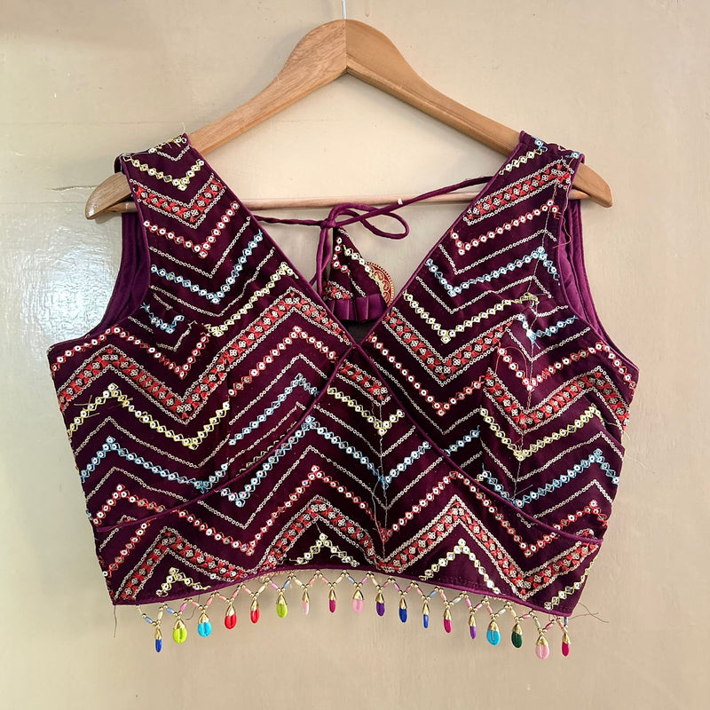 New Year Special Traditional Heavy Fox Georgette Blouse