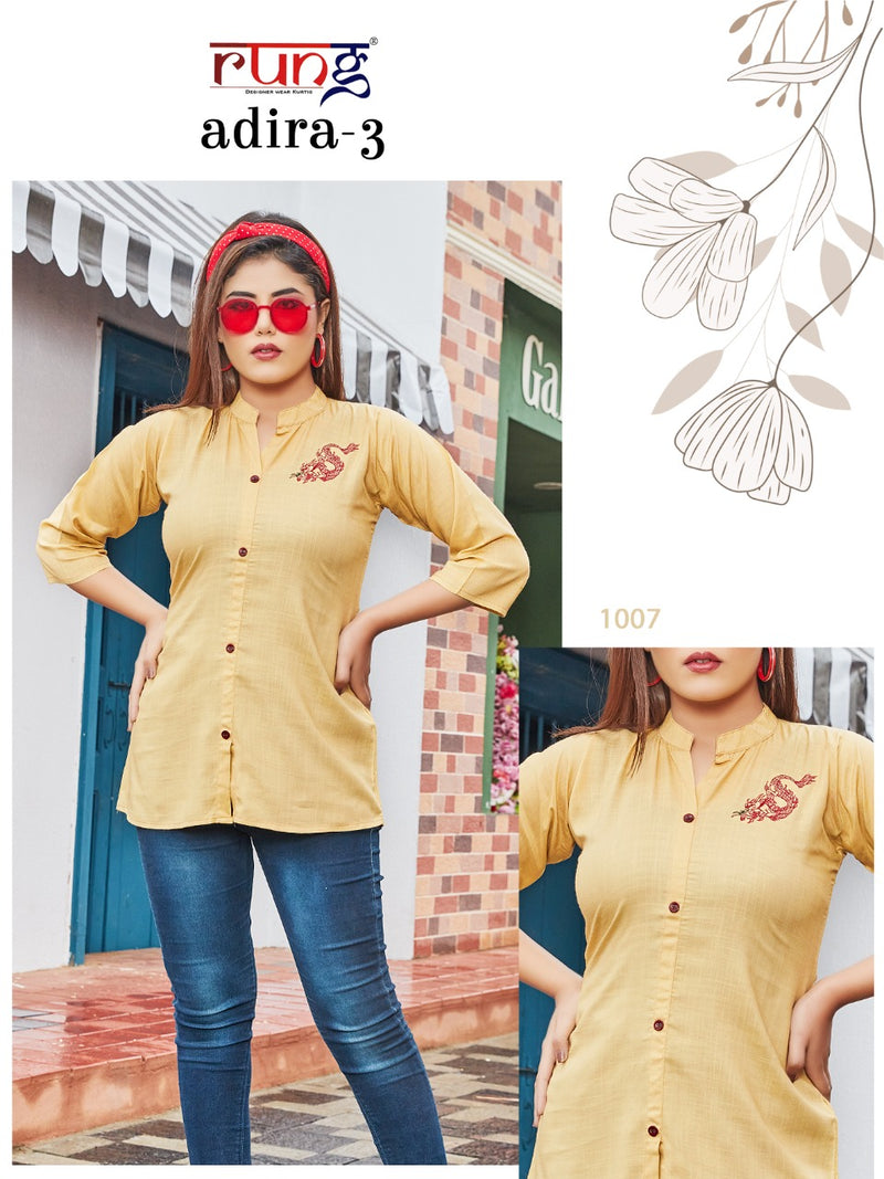 Rung Adira Vol 3 Fancy Rayon Embroidery Tops Catalog (250x10)