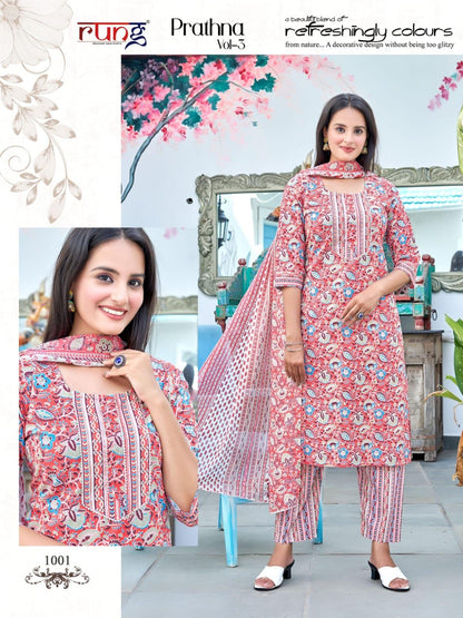 Rung Prarthna Vol 3 Cotton Kurti Set (580x06)