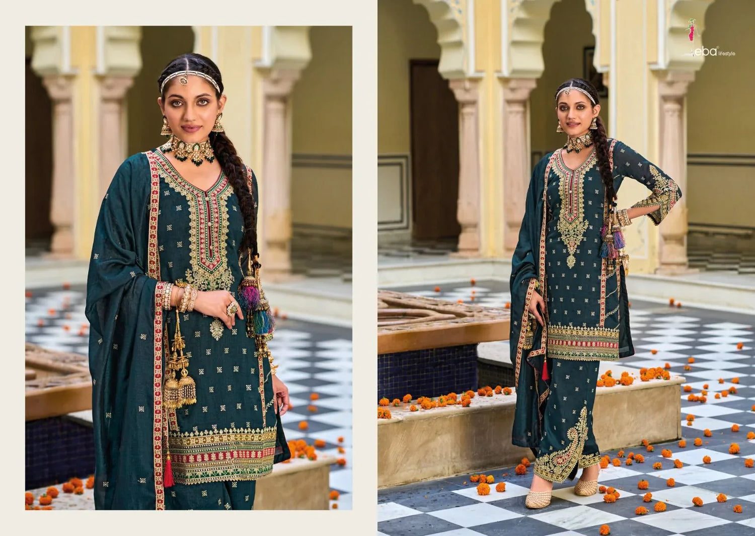 Eba Vaani Festive Wear Embroidery Ready Made Collection (2299X03)
