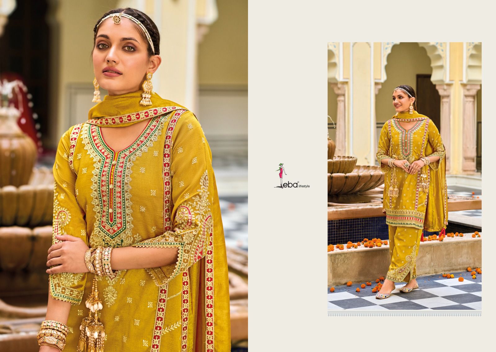 Eba Vaani Festive Wear Embroidery Ready Made Collection (2299X03)