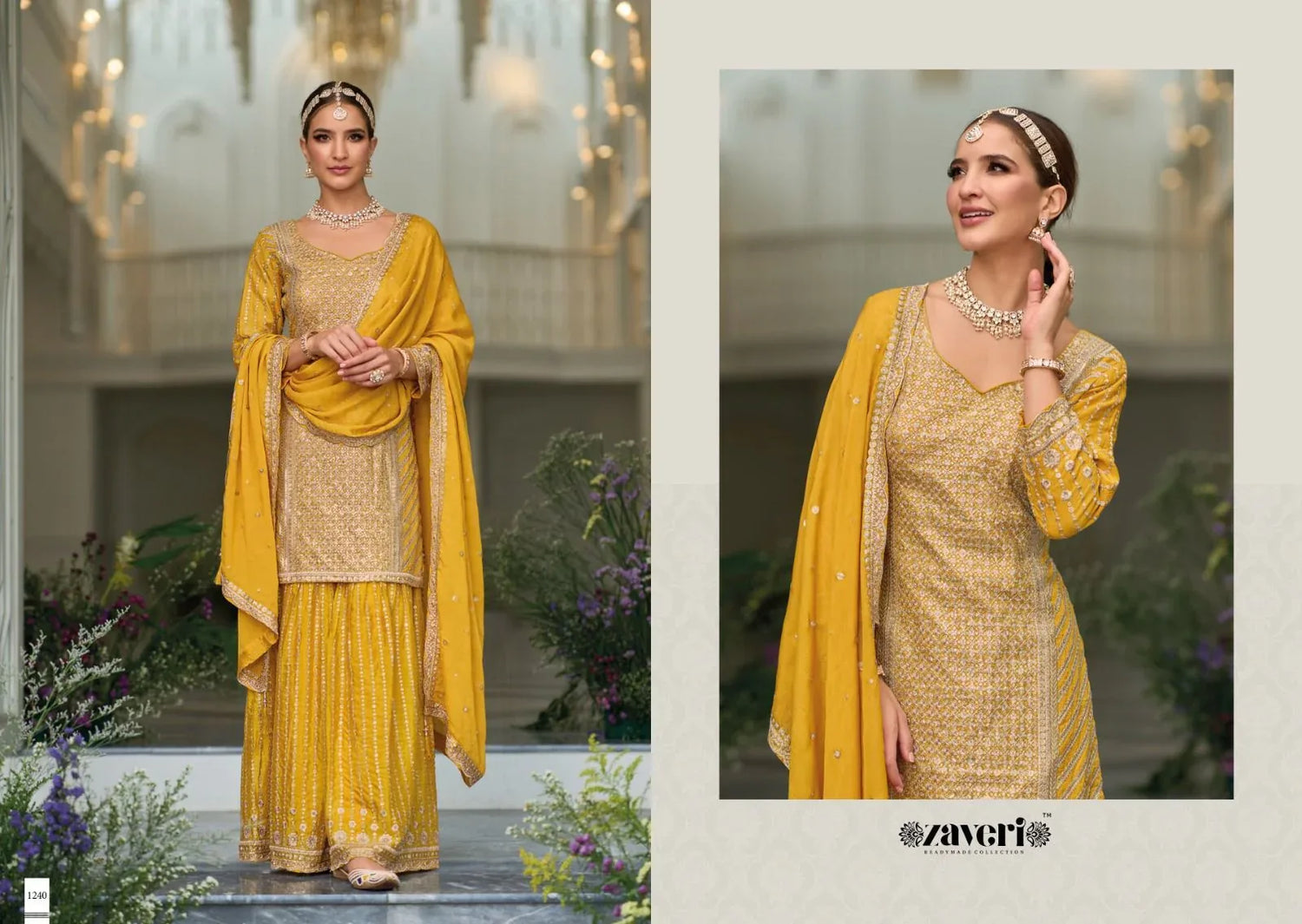 Eba Lifestyle Preet Silk Heavy Embroidery Collection Readymade Suits (1899X04)