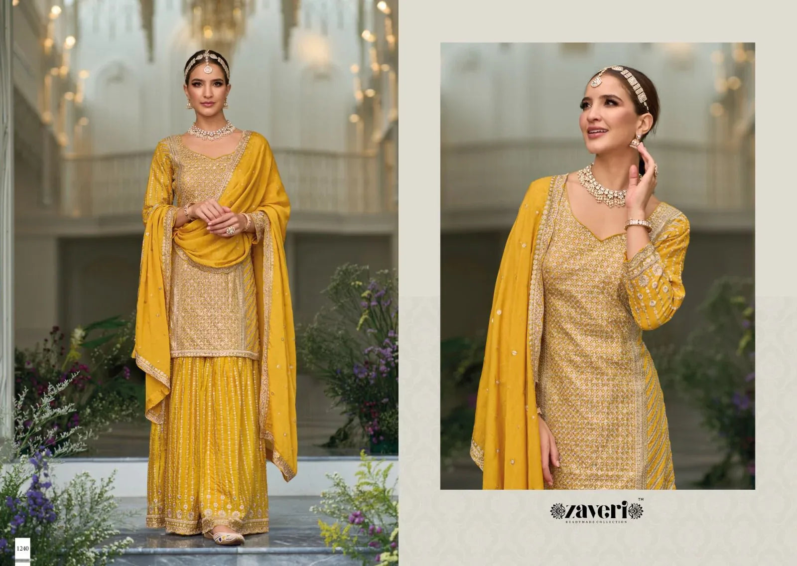 Eba Lifestyle Preet Silk Heavy Embroidery Collection Readymade Suits (1899X04)