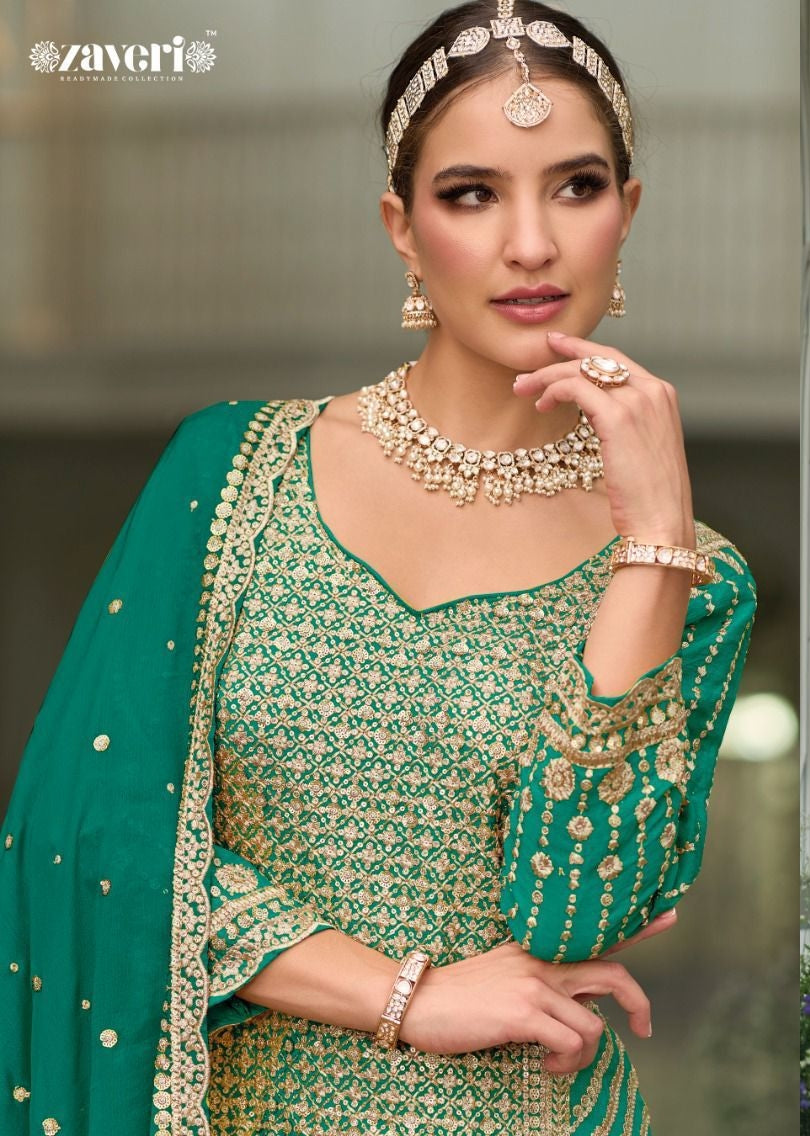 Eba Lifestyle Preet Silk Heavy Embroidery Collection Readymade Suits (1899X04)