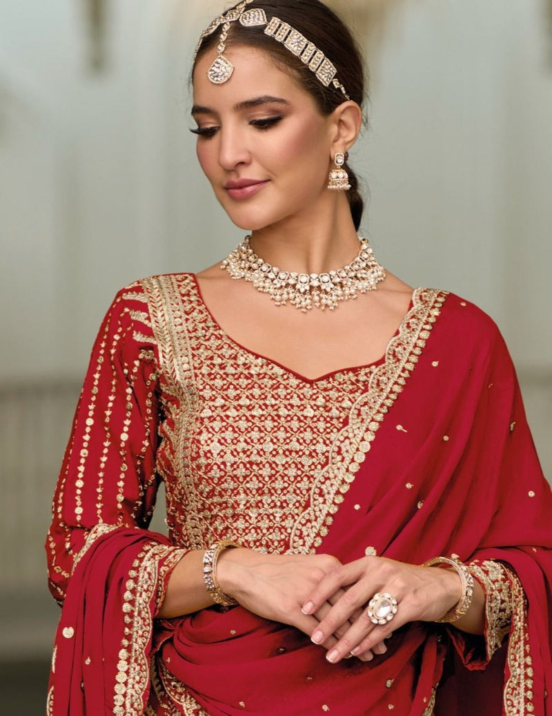 Eba Lifestyle Preet Silk Heavy Embroidery Collection Readymade Suits (1899X04)