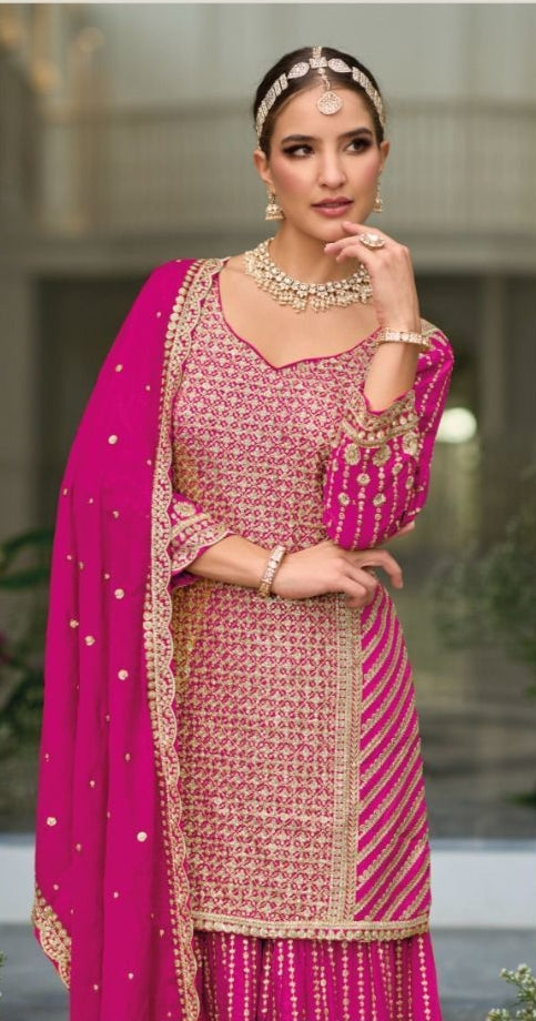 Eba Lifestyle Preet Silk Heavy Embroidery Collection Readymade Suits (1899X04)