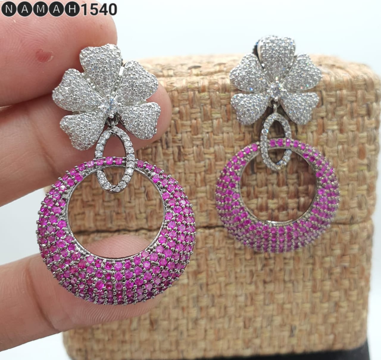 Beautiful American Diamond Earrings Set