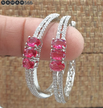 Beautiful American Diamond Earrings Set
