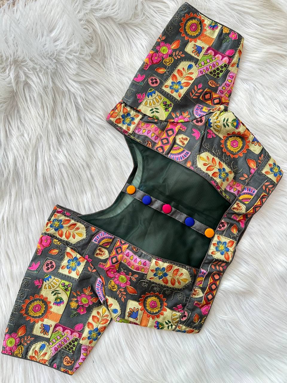 Beautiful Designer Sabyasachi Style Neck Blouse