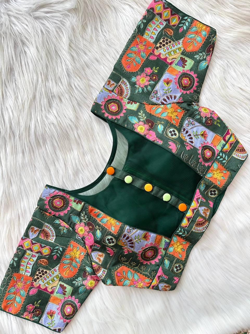 Beautiful Designer Sabyasachi Style Neck Blouse