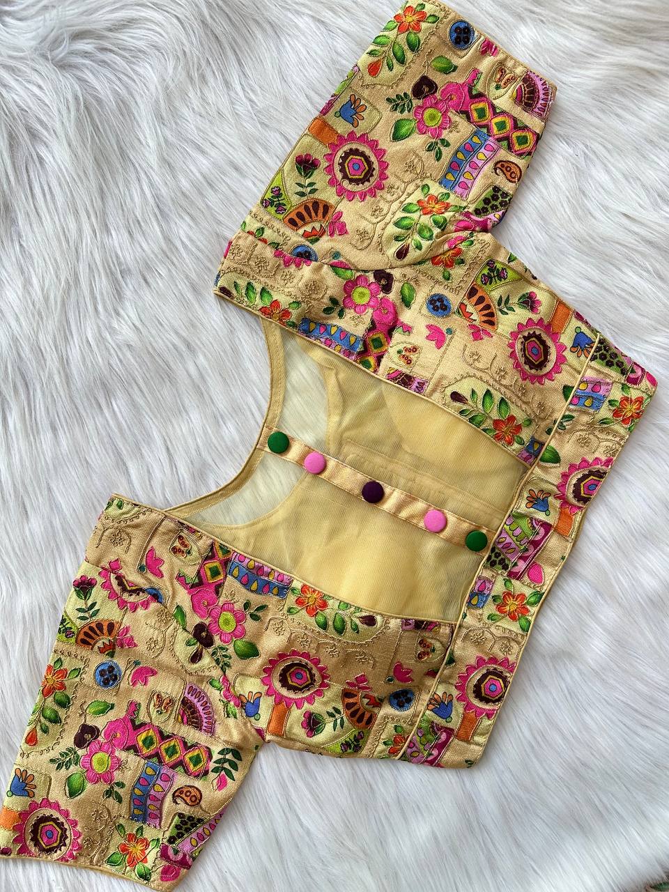 Beautiful Designer Sabyasachi Style Neck Blouse