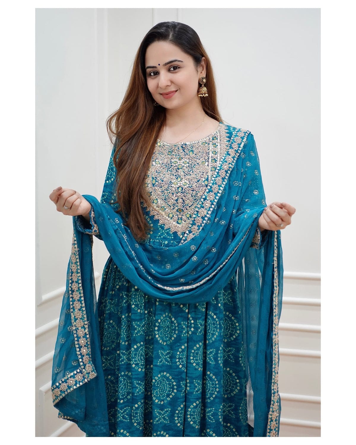 Beautiful Designer Anarkali Sharara Suit