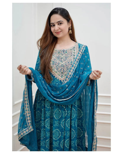 Beautiful Designer Anarkali Sharara Suit