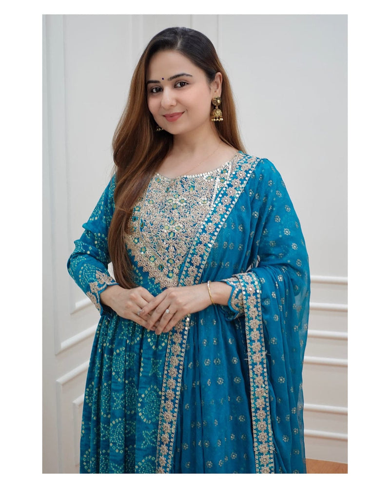 Beautiful Designer Anarkali Sharara Suit