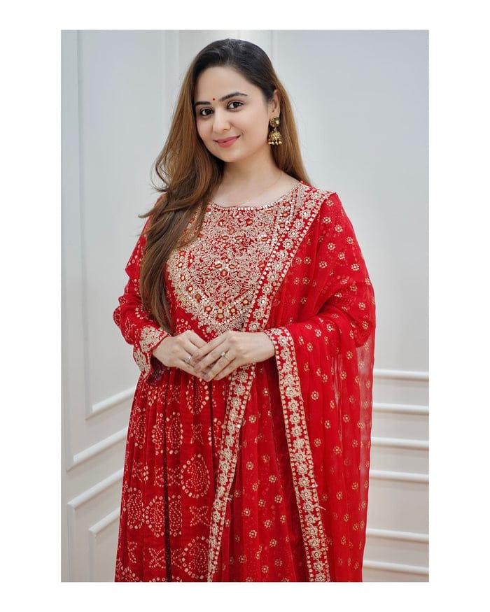 Beautiful Designer Anarkali Sharara Suit