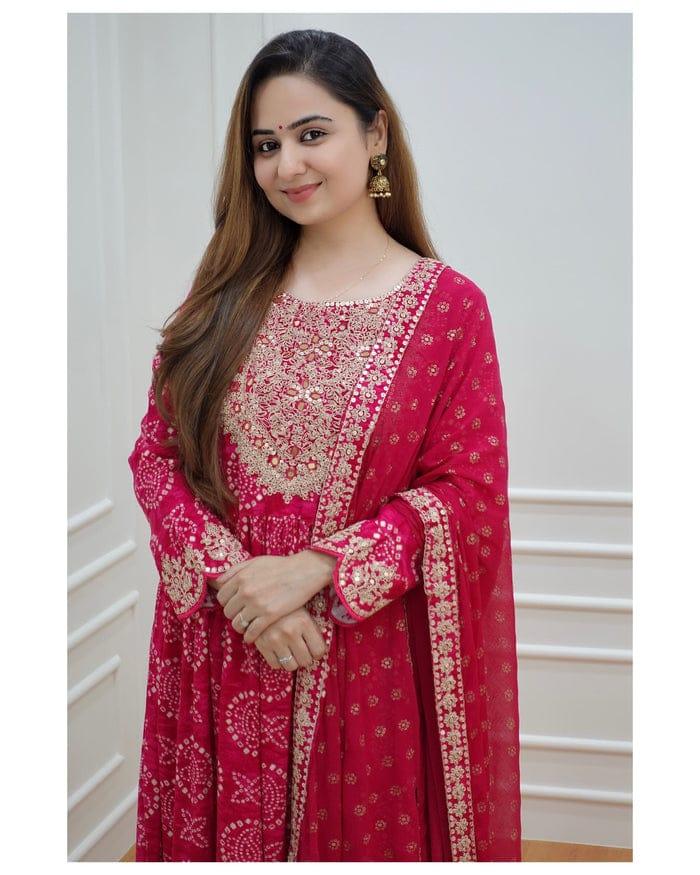 Beautiful Designer Anarkali Sharara Suit