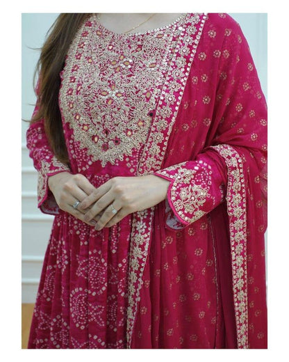 Beautiful Designer Anarkali Sharara Suit