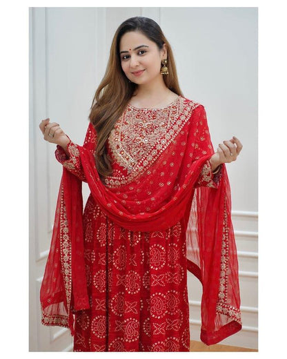 Beautiful Designer Anarkali Sharara Suit