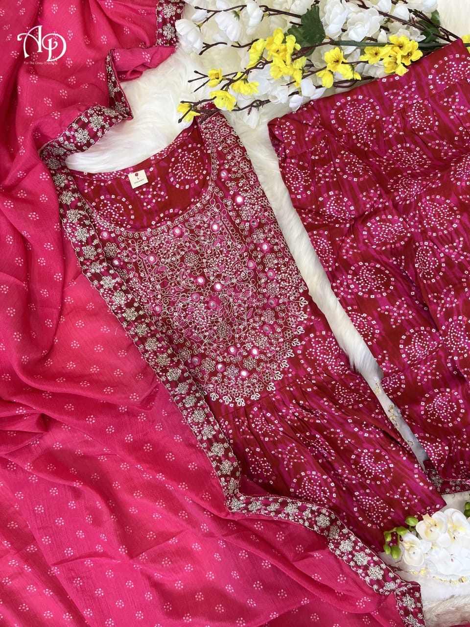 Beautiful Designer Anarkali Sharara Suit