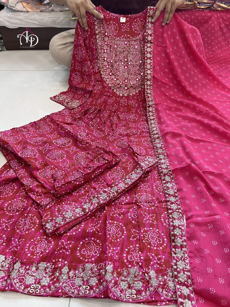 Beautiful Designer Anarkali Sharara Suit