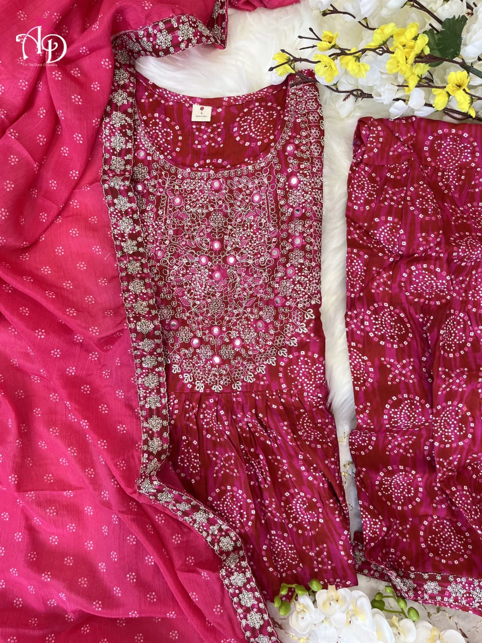Beautiful Designer Anarkali Sharara Suit