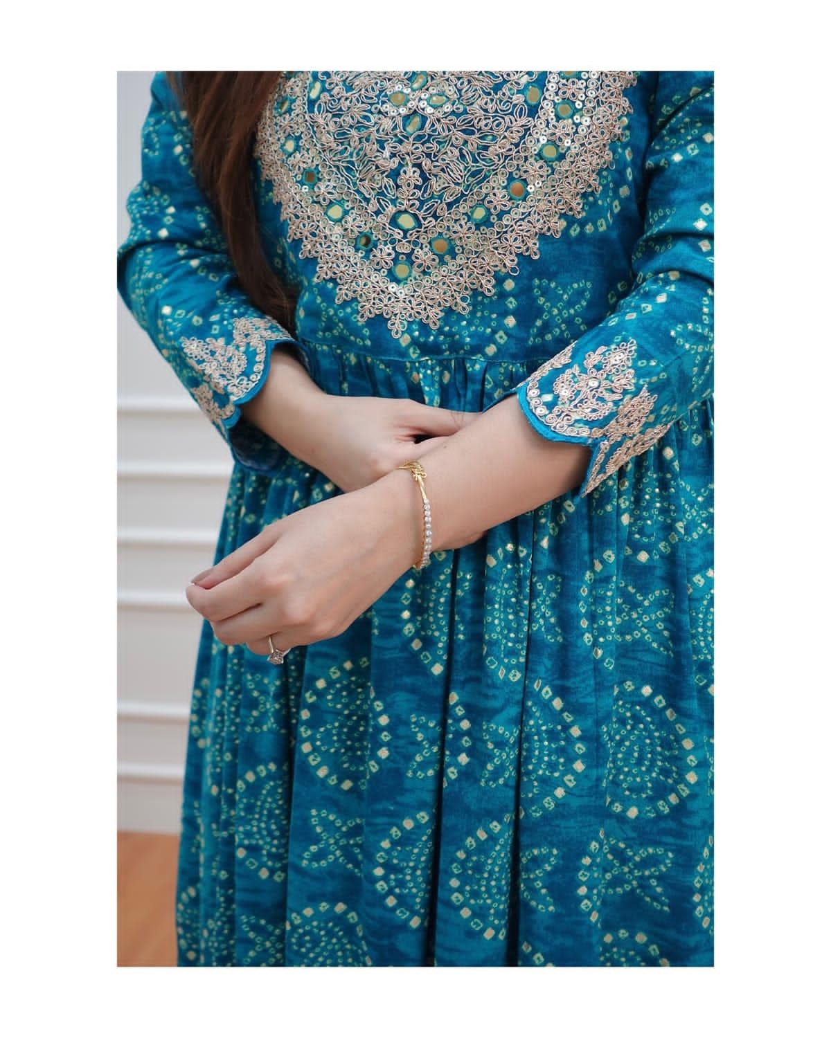 Beautiful Designer Anarkali Sharara Suit