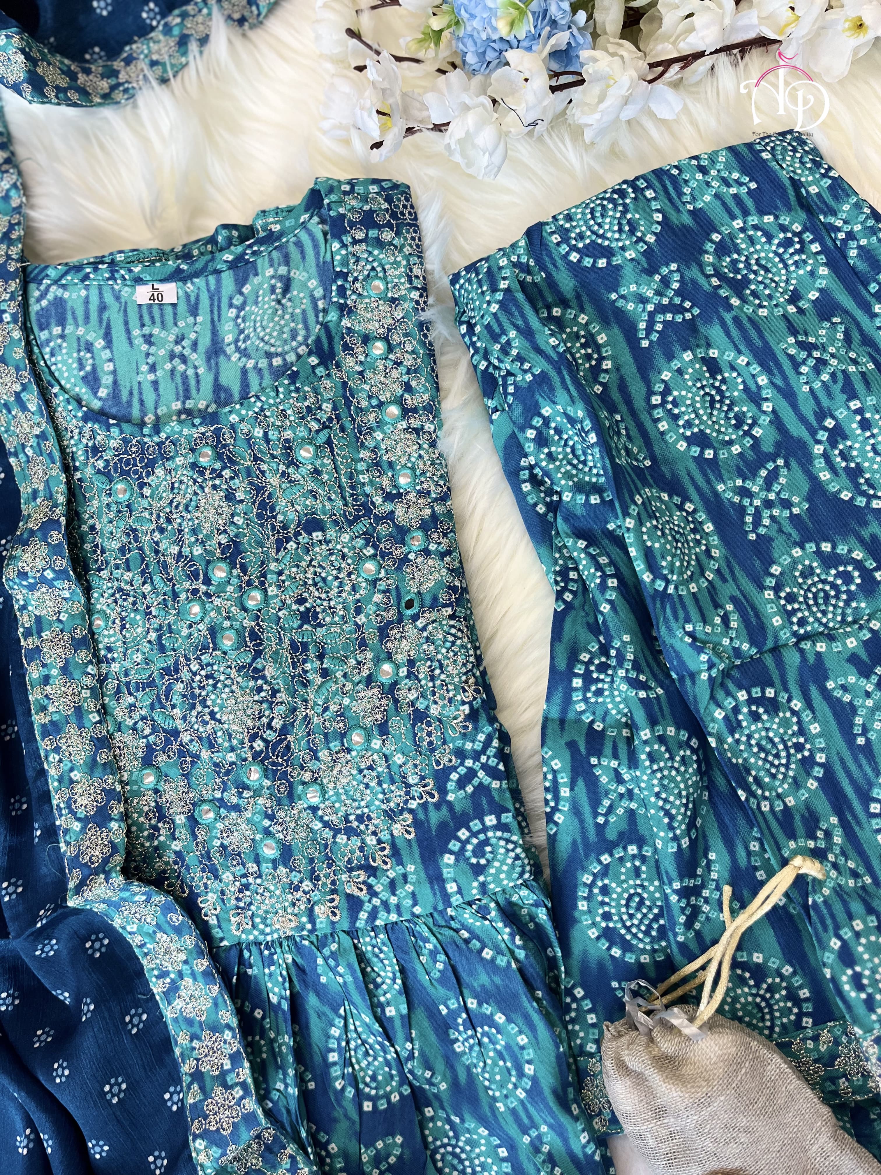 Beautiful Designer Anarkali Sharara Suit