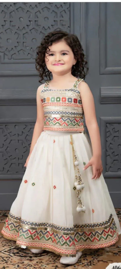 Beautiful Designer Pure Georgette Kids &amp; Adult Lehenga Choli