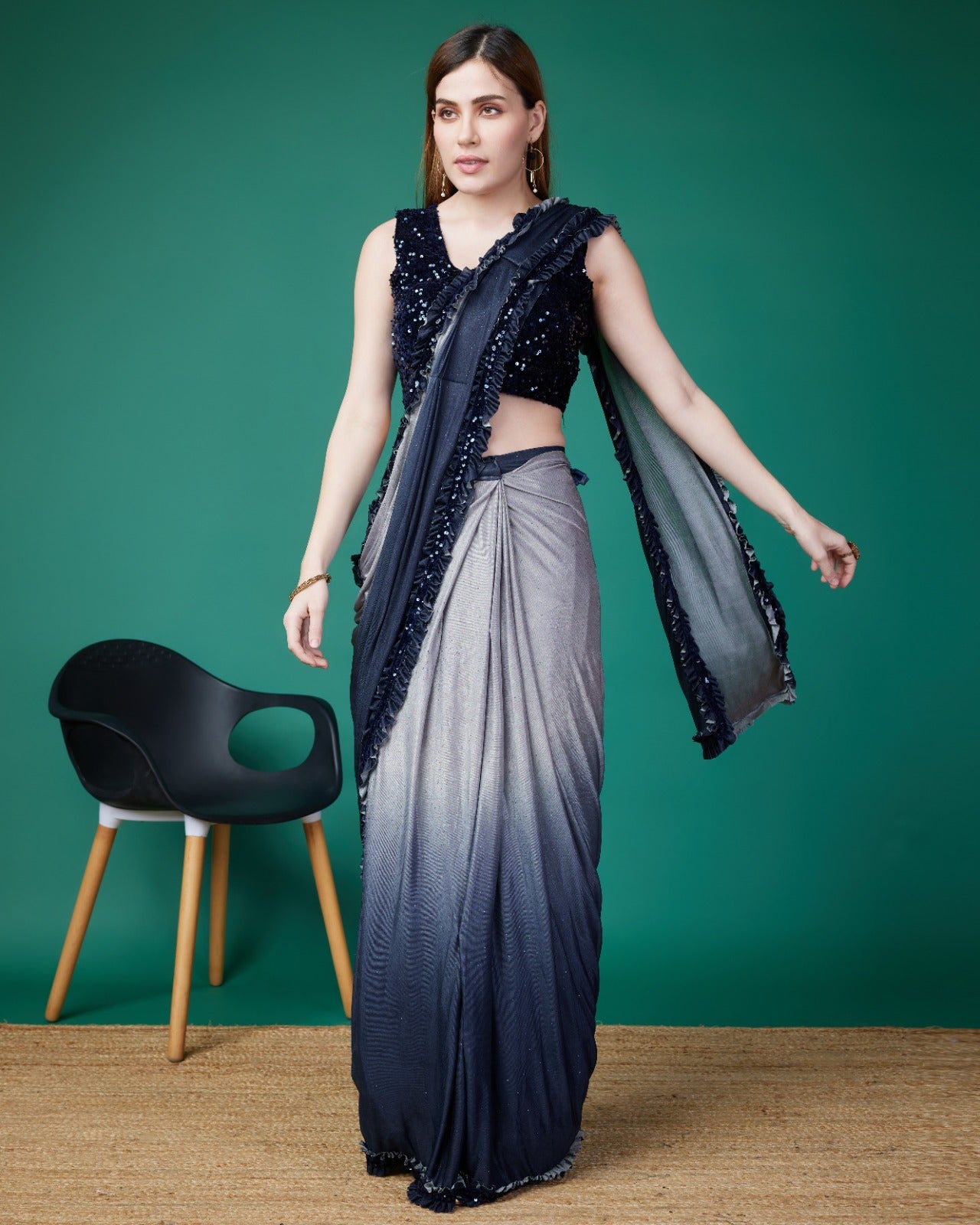 Beautiful Designer Ready To Wear One minute Saree