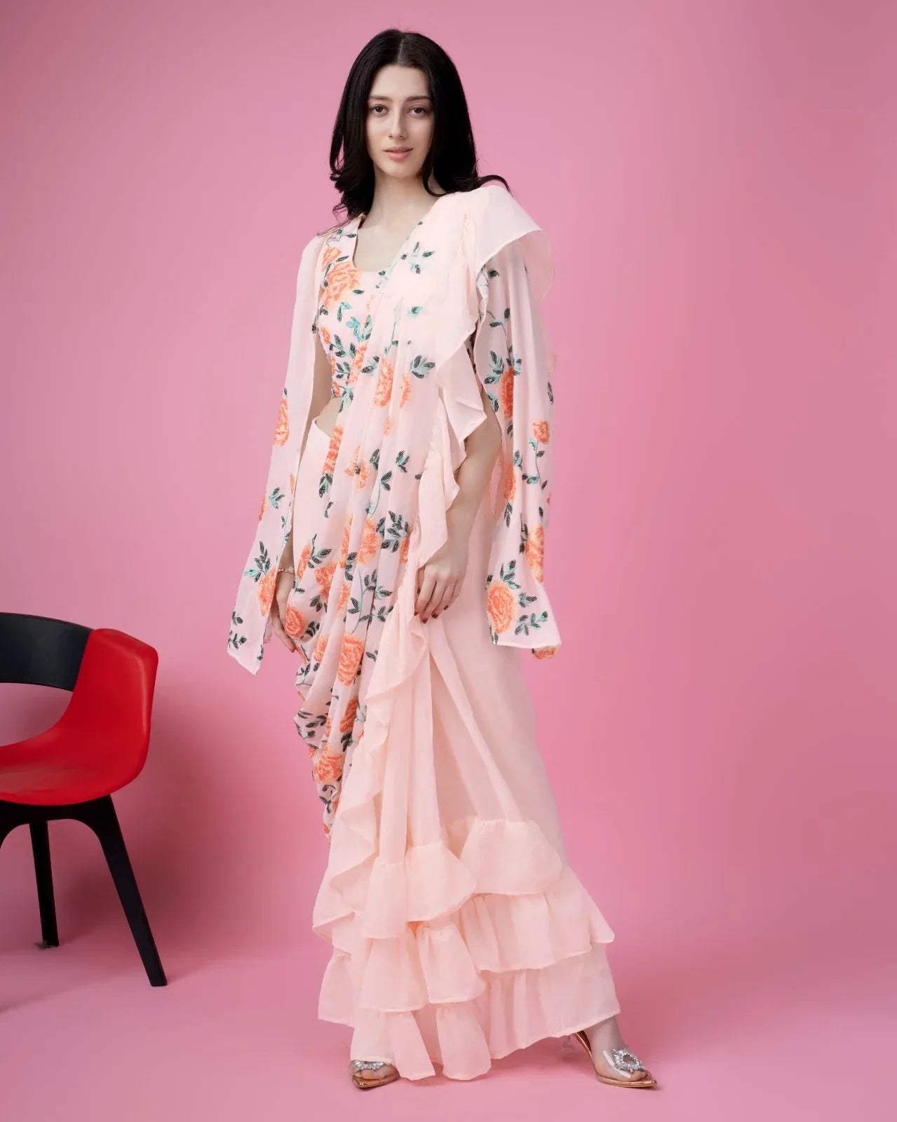 Beautiful Designer Ready To Wear One minute Saree