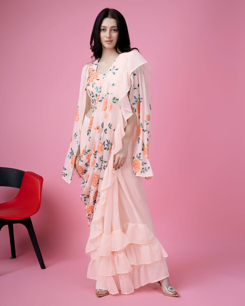 Beautiful Designer Ready To Wear One minute Saree