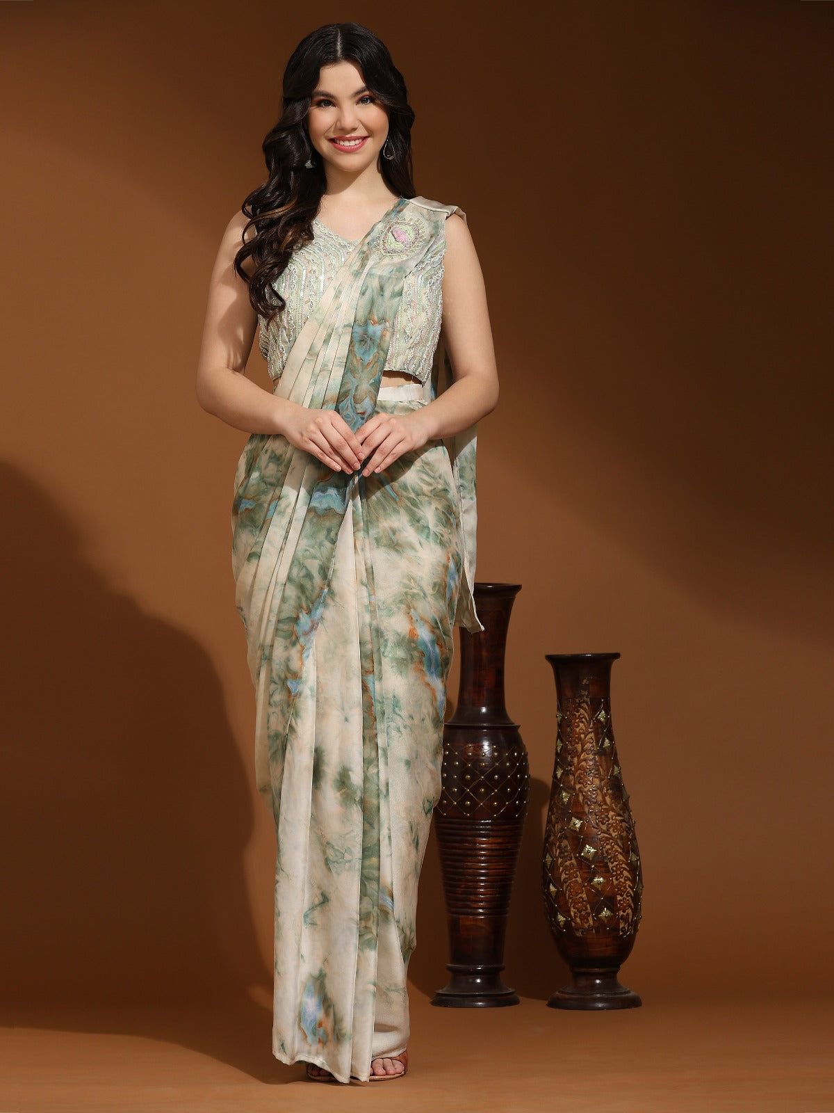 Beautiful Designer Ready To Wear One minute Saree