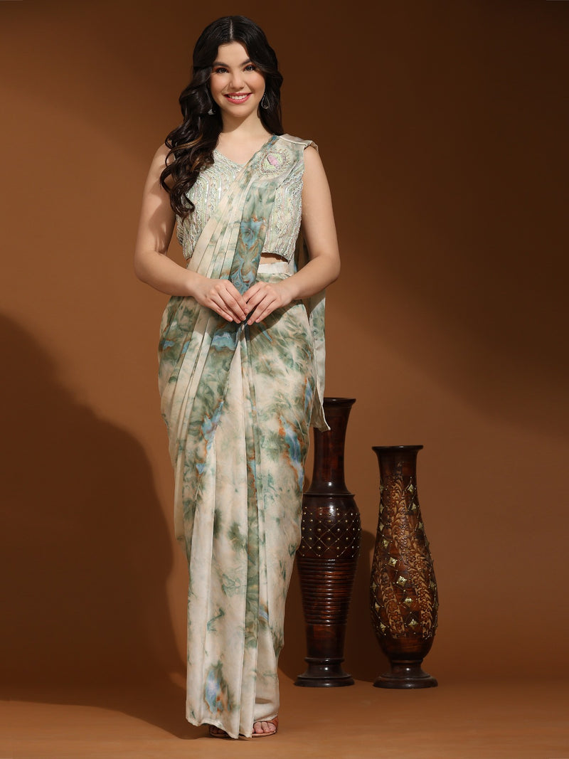 Beautiful Designer Ready To Wear One minute Saree