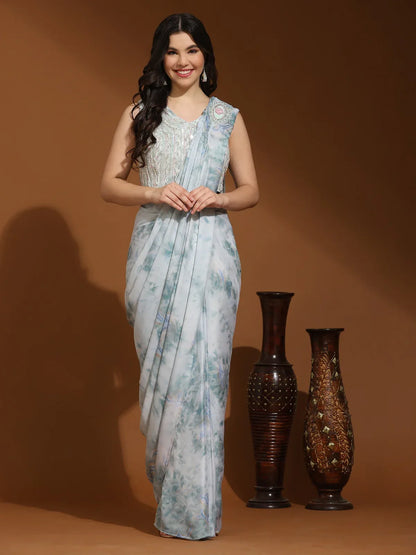 Beautiful Designer Ready To Wear One minute Saree