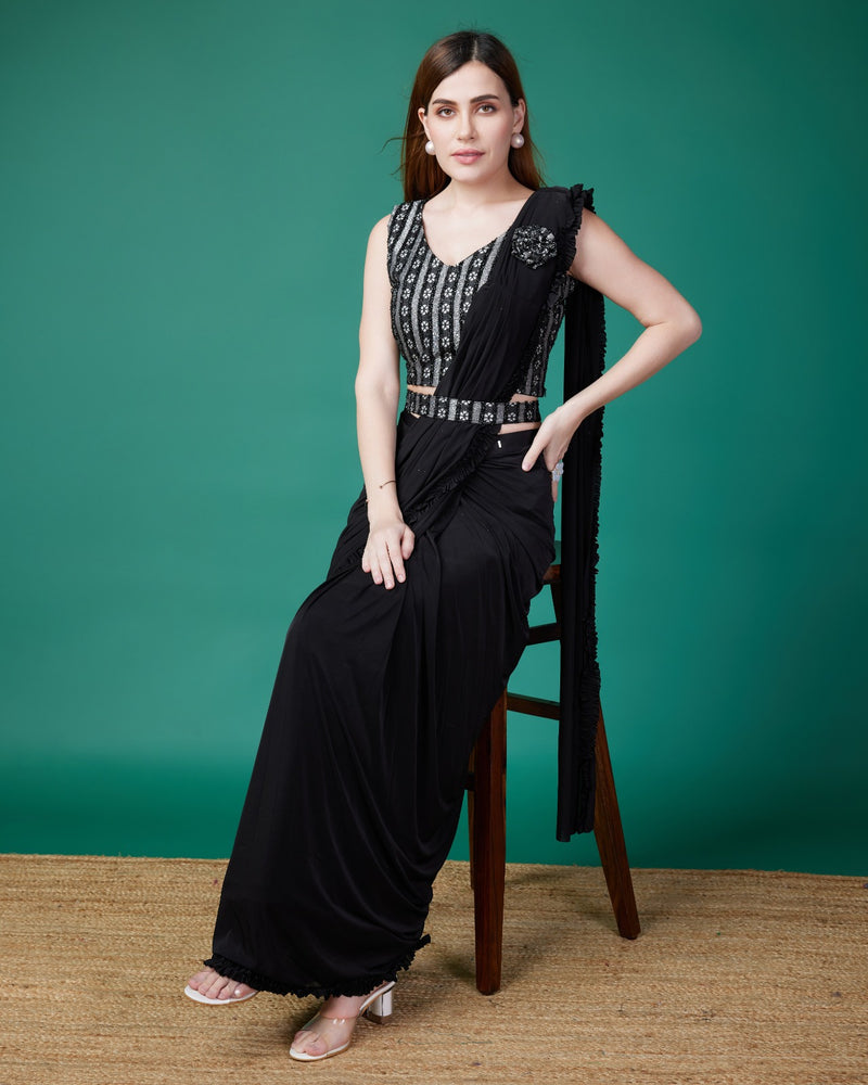 Beautiful Designer Ready To Wear One minute Saree