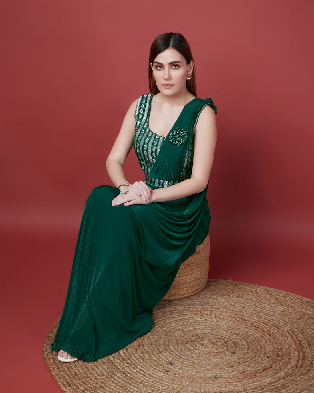 Beautiful Designer Ready To Wear One minute Saree