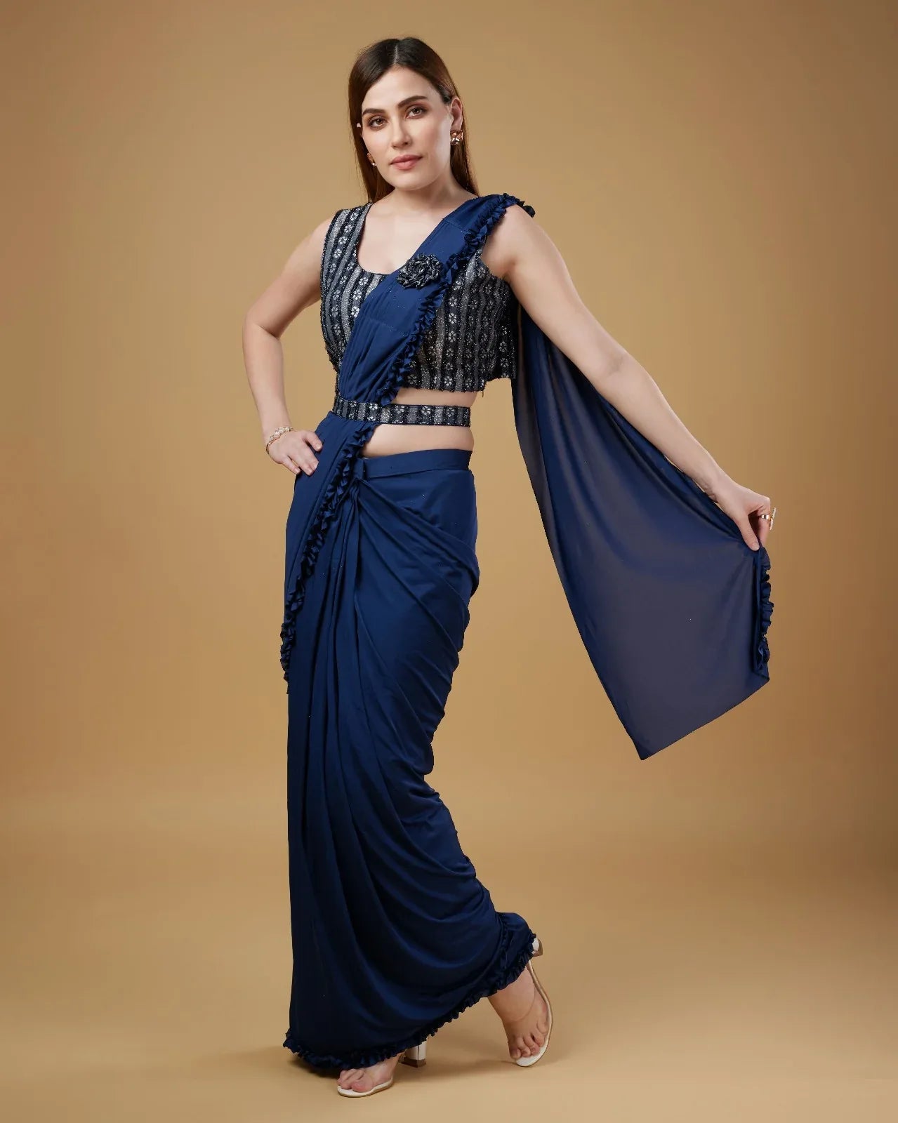Beautiful Designer Ready To Wear One minute Saree