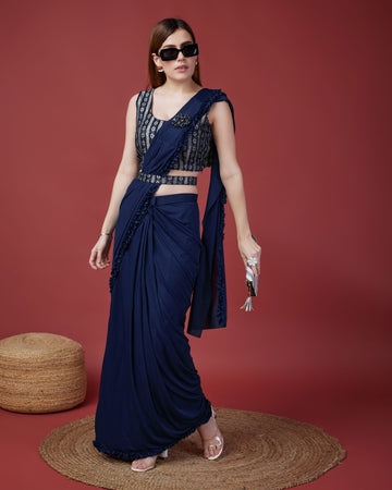 Beautiful Designer Ready To Wear One minute Saree
