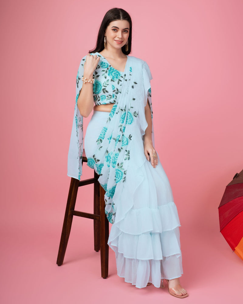 Beautiful Designer Ready To Wear One minute Saree