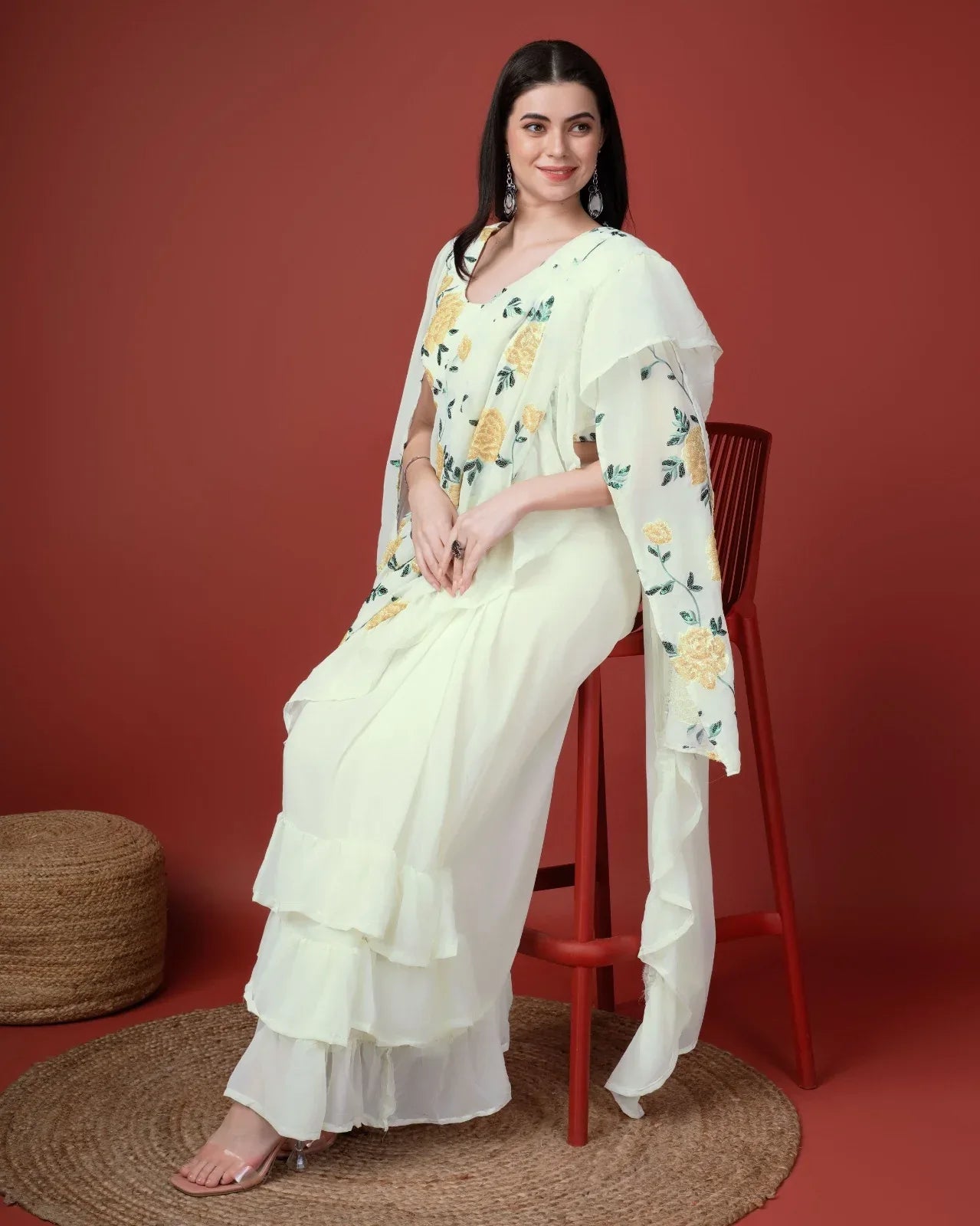 Beautiful Designer Ready To Wear One minute Saree