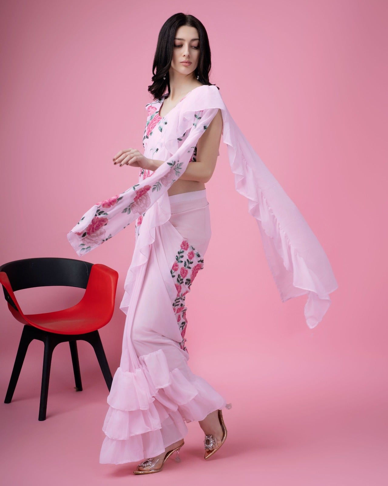 Beautiful Designer Ready To Wear One minute Saree