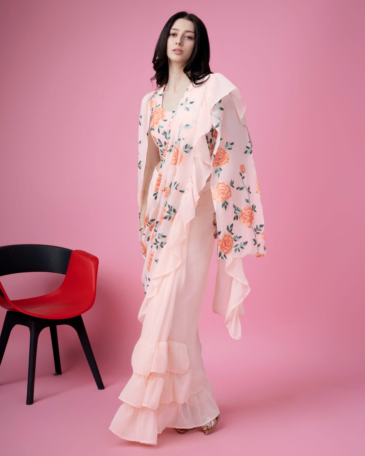 Beautiful Designer Ready To Wear One minute Saree